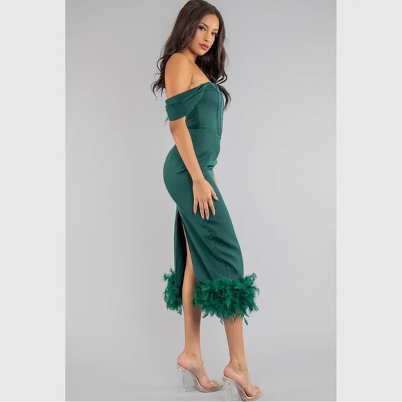 Blair Feather Midi Dress - Picture 5 of 5